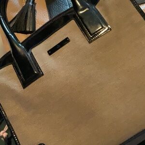 Kate Spade Elegant Black and Cream Satchel